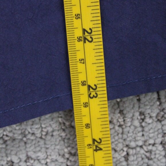 Mo:vint Shirt Womens XS Navy Blue Solid Button Down Long Sleeve Collared NWT - Picture 9 of 9